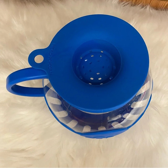 BNWOT Evolution micro-pop microwave popcorn popper in blue - Picture 3 of 11
